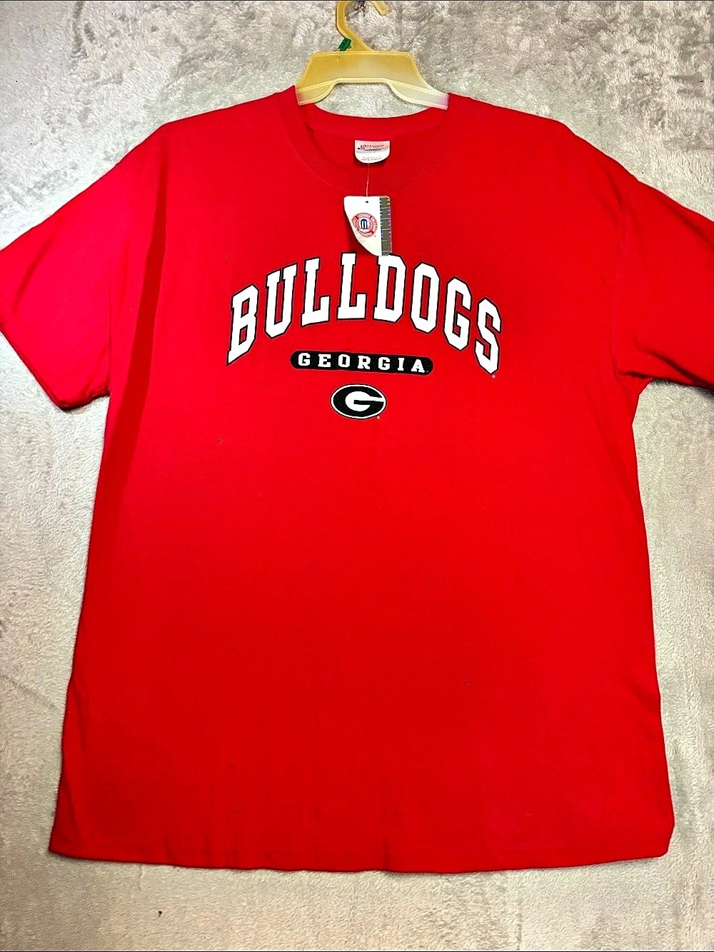 Hanes Georgia Bulldogs Graphic Tee Red & Black XL NWT